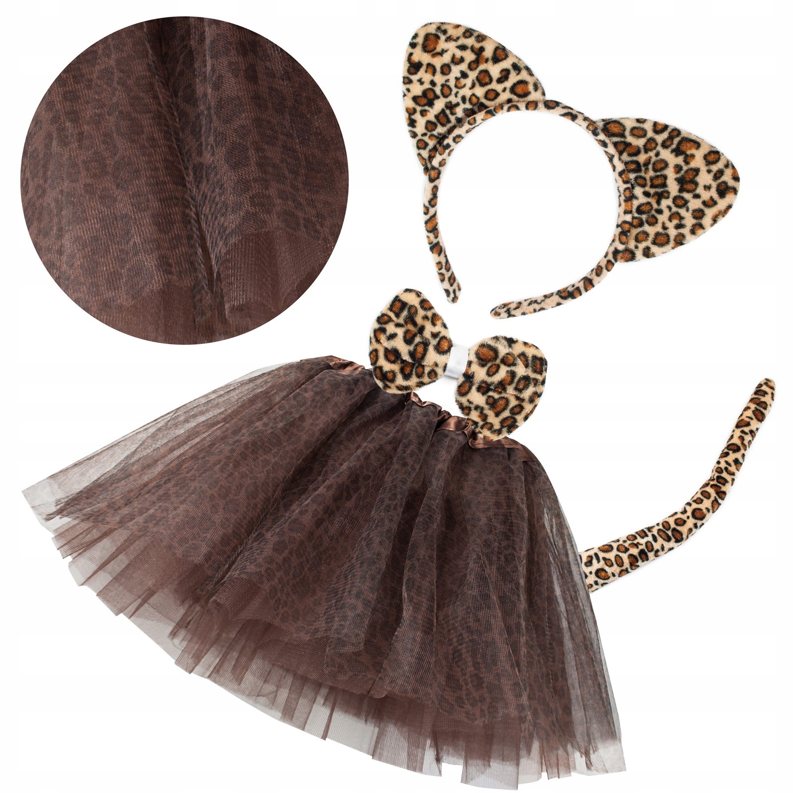 

Zestaw Gepard Strój spódniczka Tutu Opaska+ Ogon