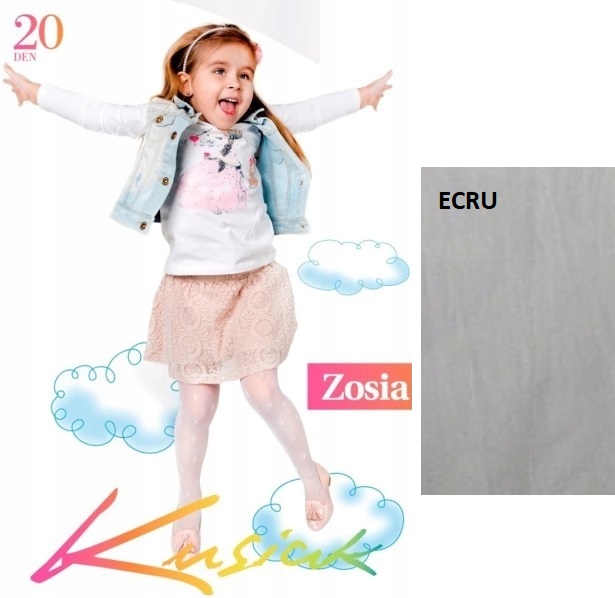 

Rajstopy 20 Den dziecięce 140/146 Zosia wzór Ecru