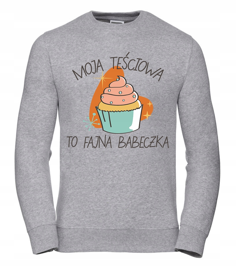 Dámská Mikina Moje tchyně je cool baba L šedá