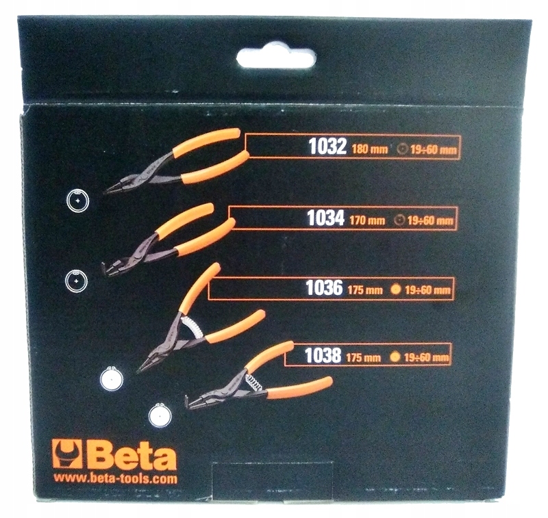 Beta zestaw szczypiec segera pierścieni 1031/S4 Marka Beta
