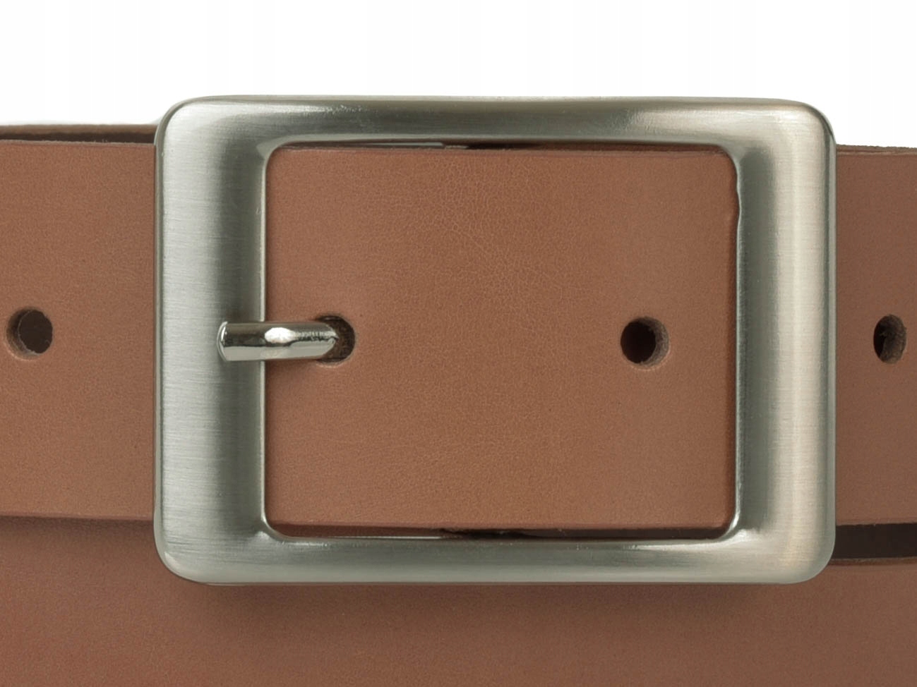 Damski SKÓRZANY pasek 4cm Jasny brąz |85obw Cechy dodatkowe brak