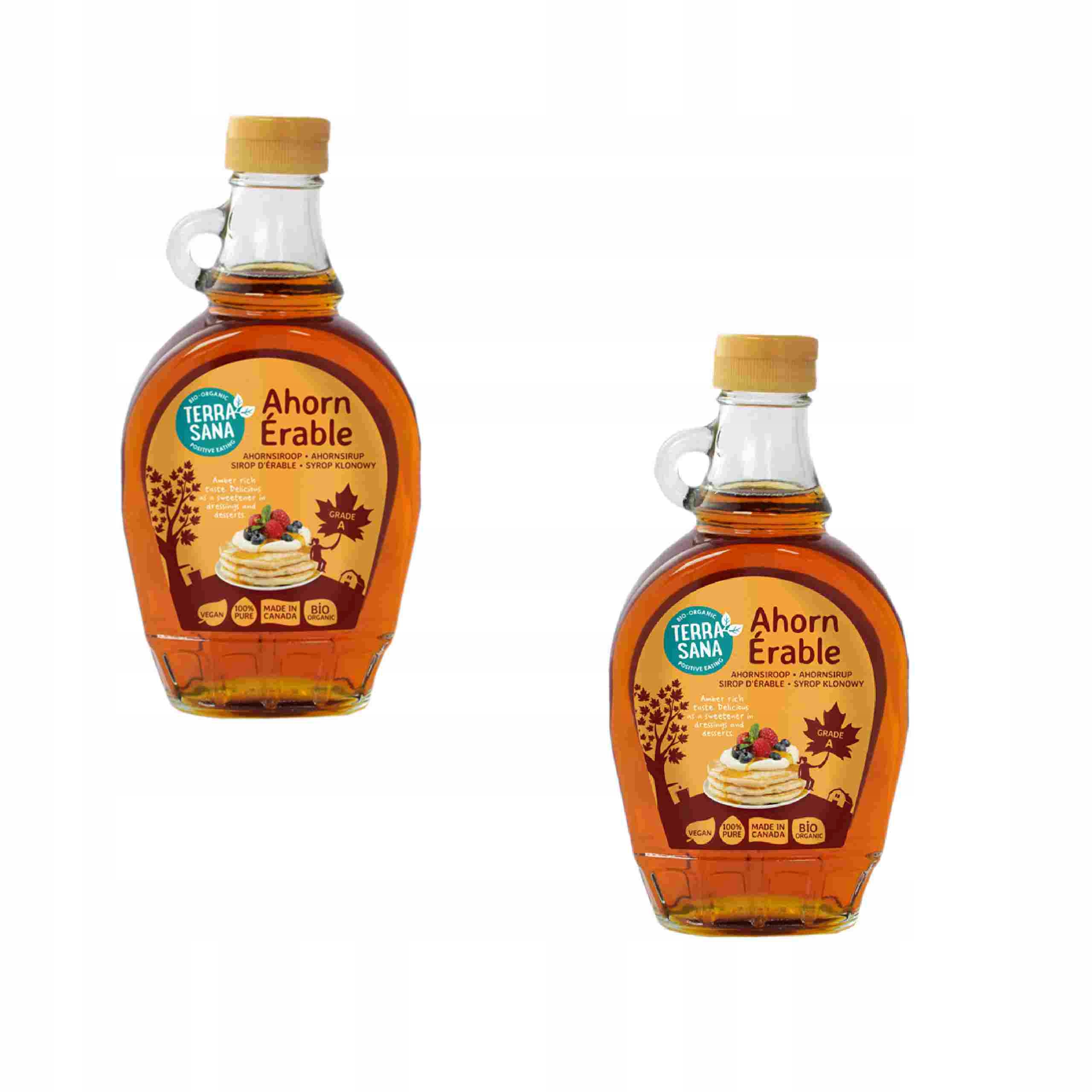 2x Syrop Klonowy A Bio 330 g (250 ml) Terrasana