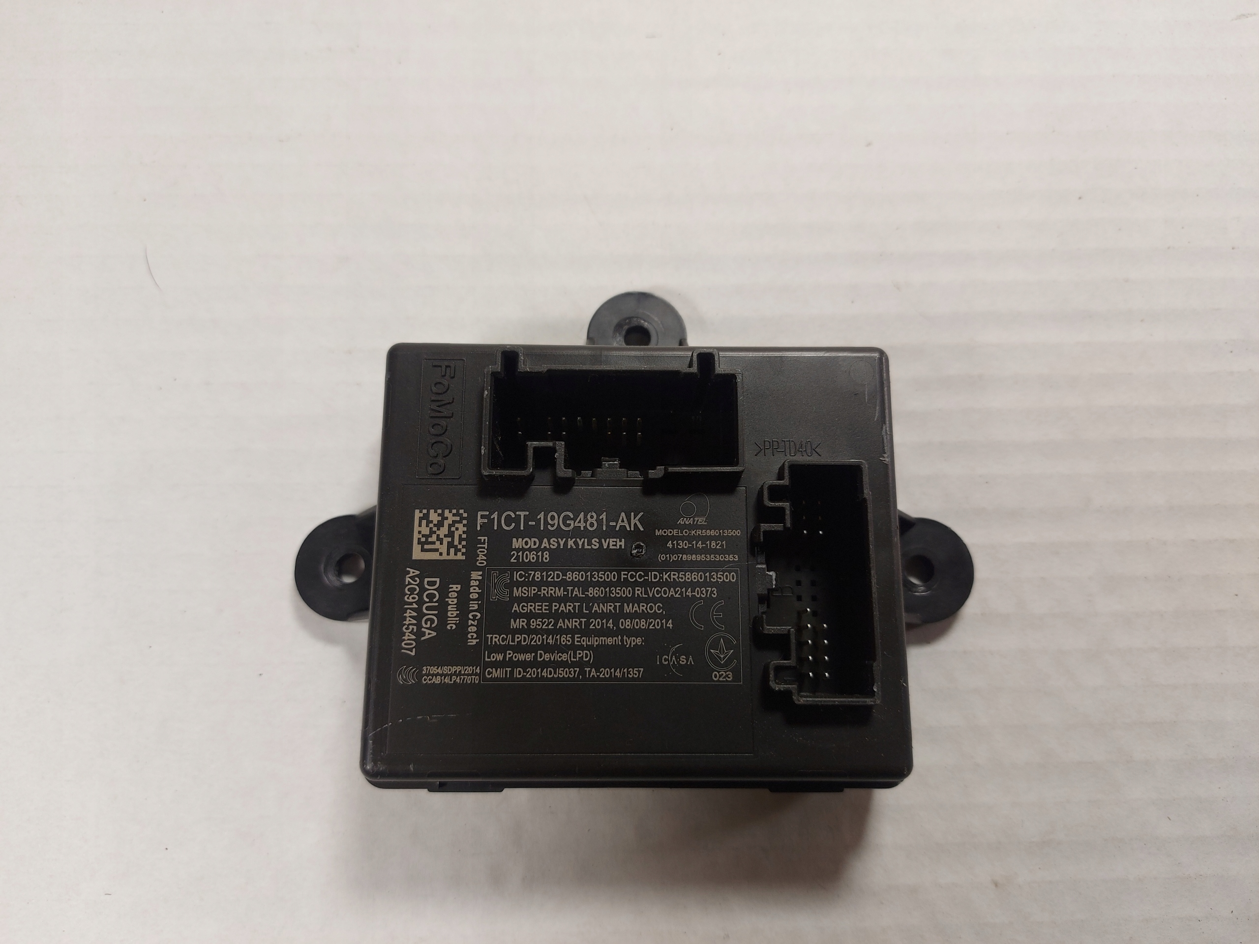 F1CT-19G481-AK - KUGA МОДУЛЬ УПРАВЛЕНИЯ ЛЕВОЙ ДВЕРЬЮ F1CT - 19G481-AK