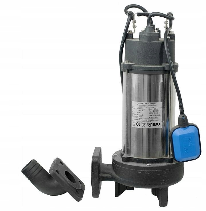 

Pompa Kraken 1800DF z rozdrabniaczem 230V Ibo