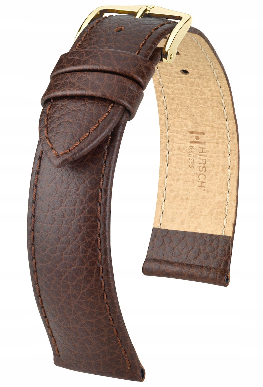 Hnědý Kožený Pásek Pro Dámské Hodinky Hirsch Kansas M 12 mm