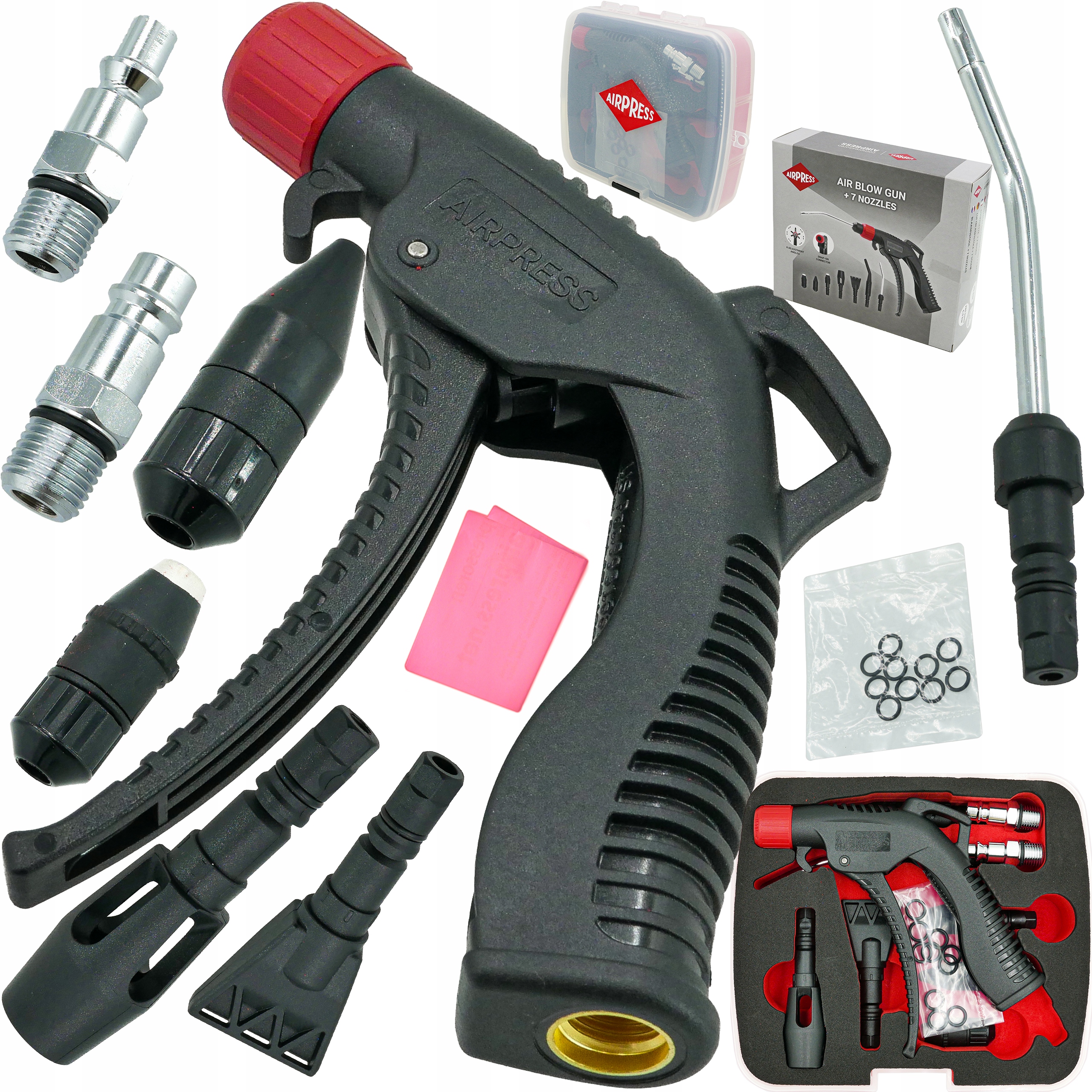AIRPRESS PISTOLET DO PRZEDMUCHU 7 DYSZ 11BAR 1 4