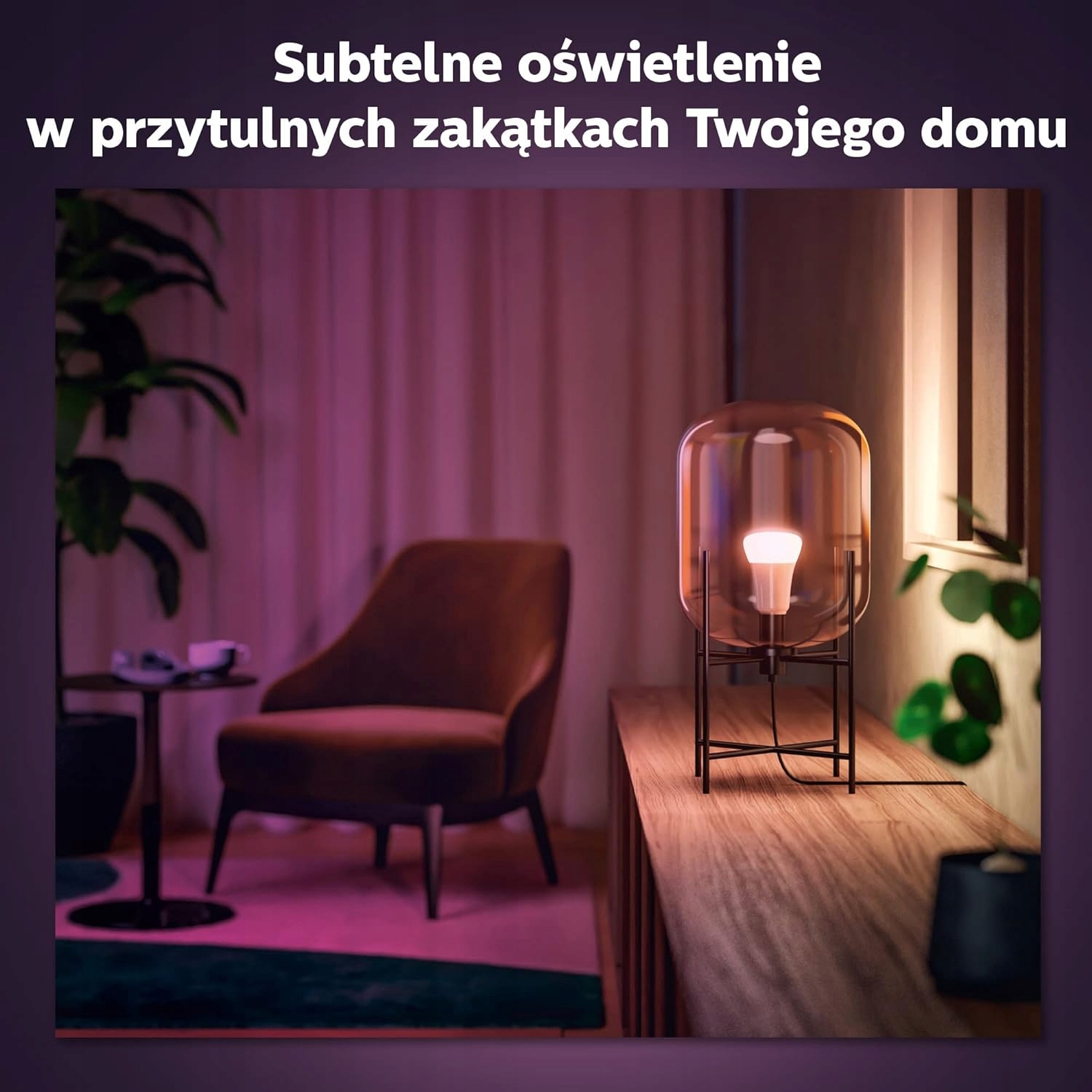 Philips HUE Zestaw startowy 4x żarówka E27 kolor RGB 800lm Waga produktu z opakowaniem jednostkowym 0.391 kg