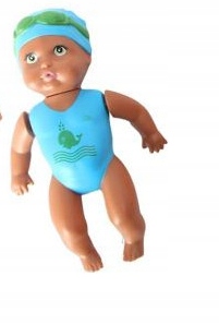 ZABAWKA PŁYWAJĄCA LALKA BOBAS W STROJU KĄPIELOWYM NAKRĘCANA WZORY DO WYBORU