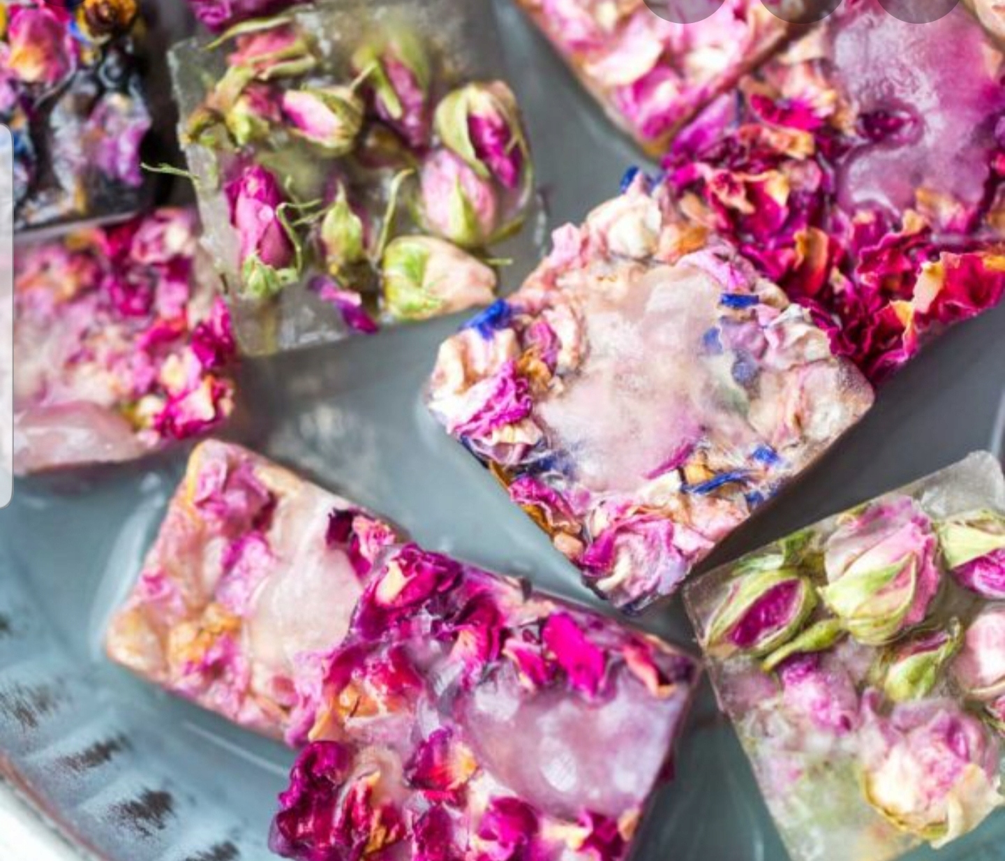 Pastelowe Pąki Róż pączki Kwiaty jadalne 50g Kolor różowy