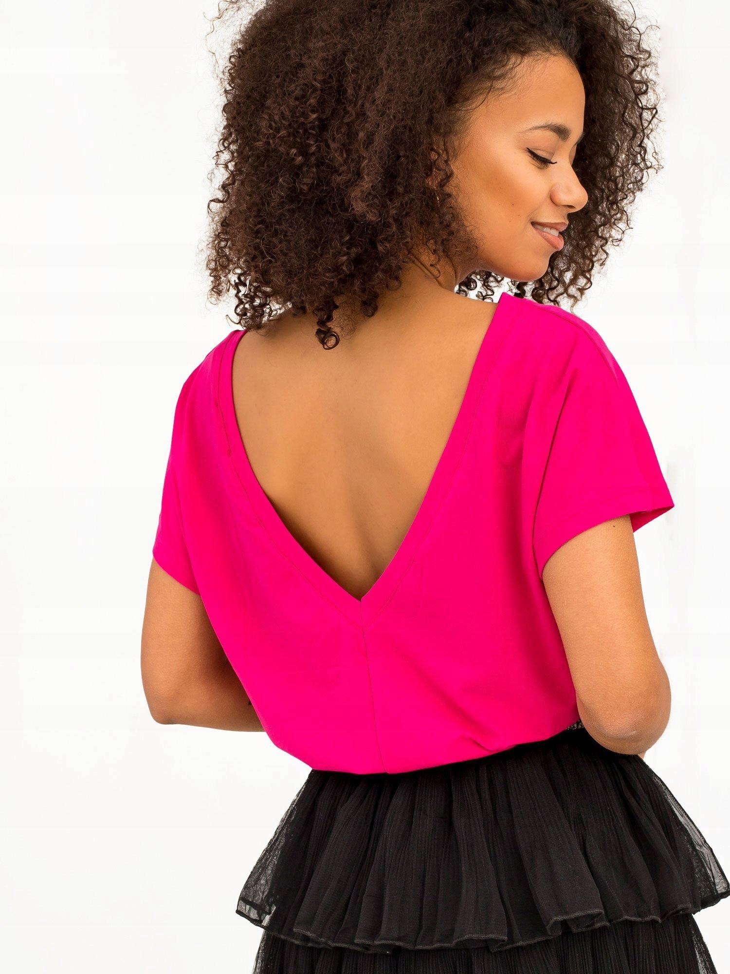 

Koszulka Damska t-T-SHIRT Bawełniana Gładka - L