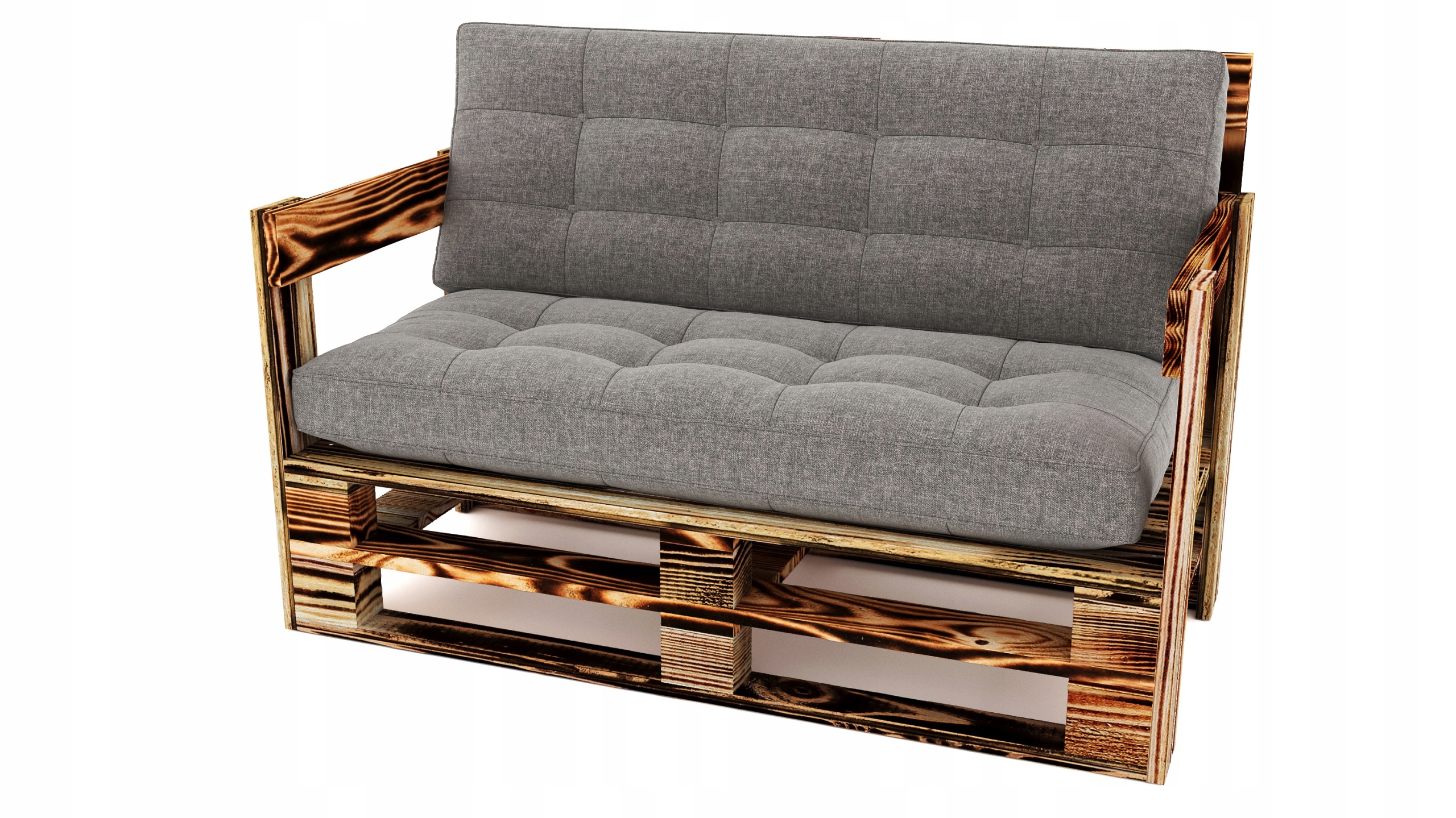 Nábytek z palet 100/80 cm Dřevěná pohovka (Mpe-So-1/8R)