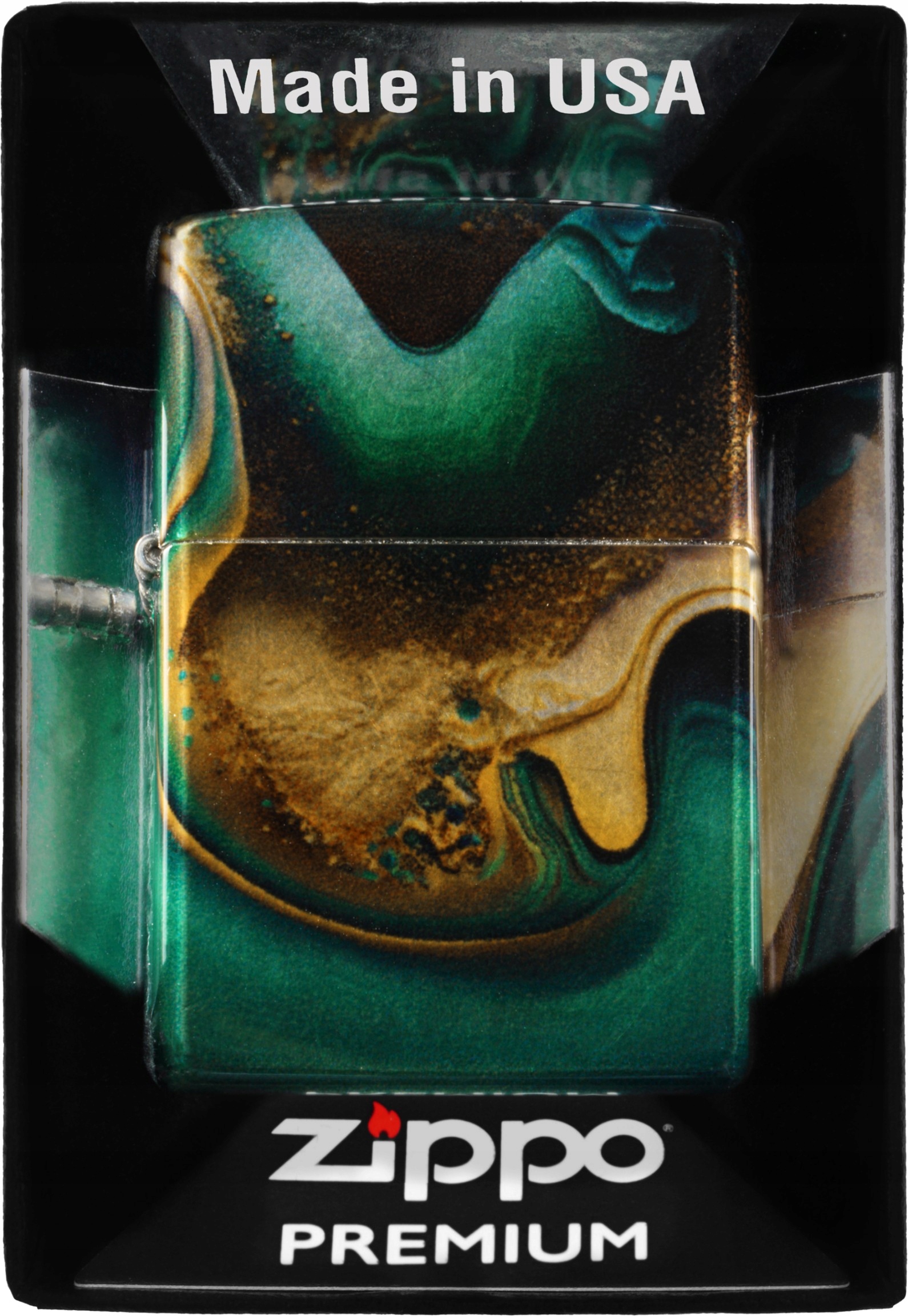 Zapalovač Zippo Marble Design 60007247 Větruodolný benzínový