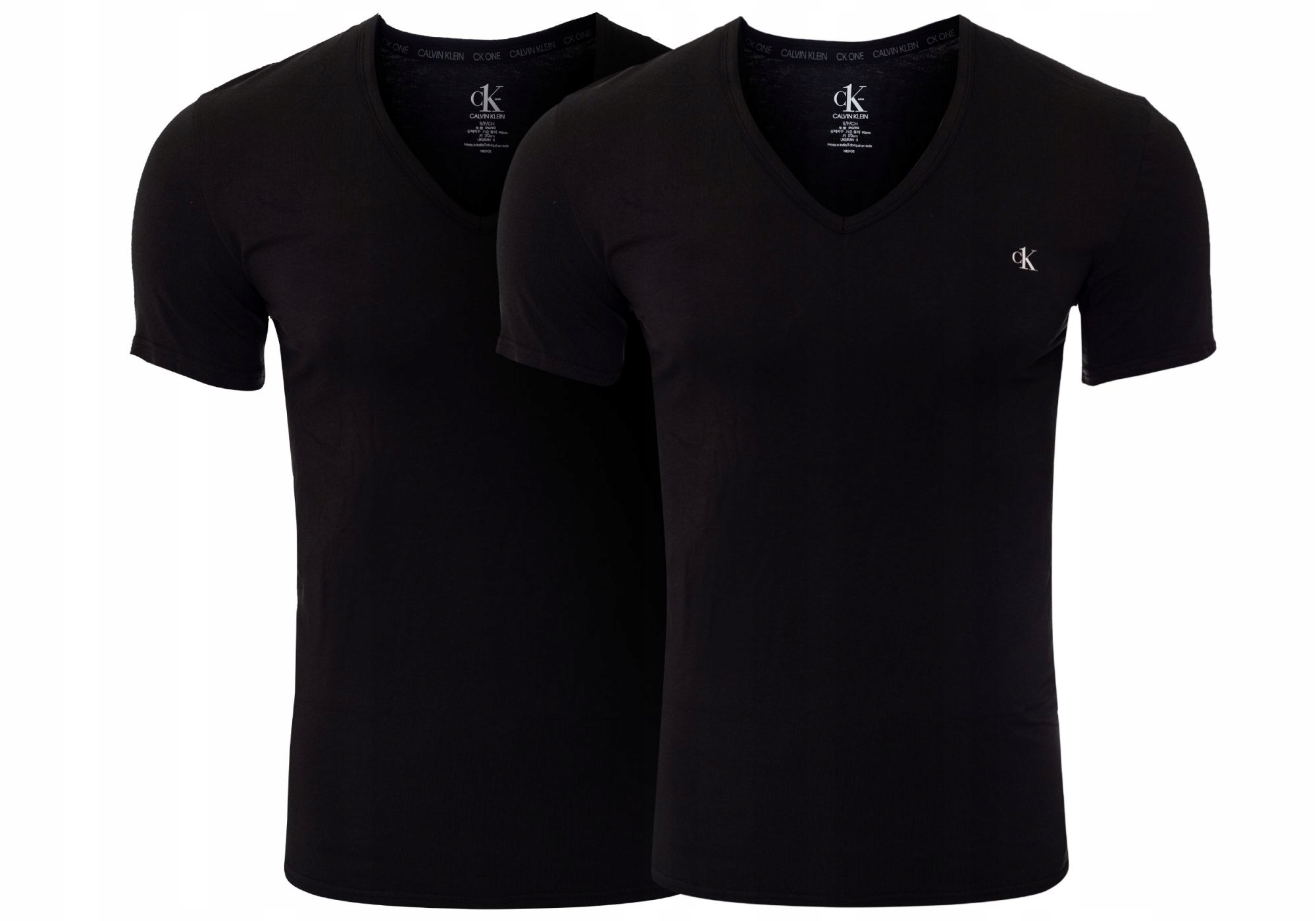 

Calvin Klein Dwupak 2 Pary T-shirt V Black R: L
