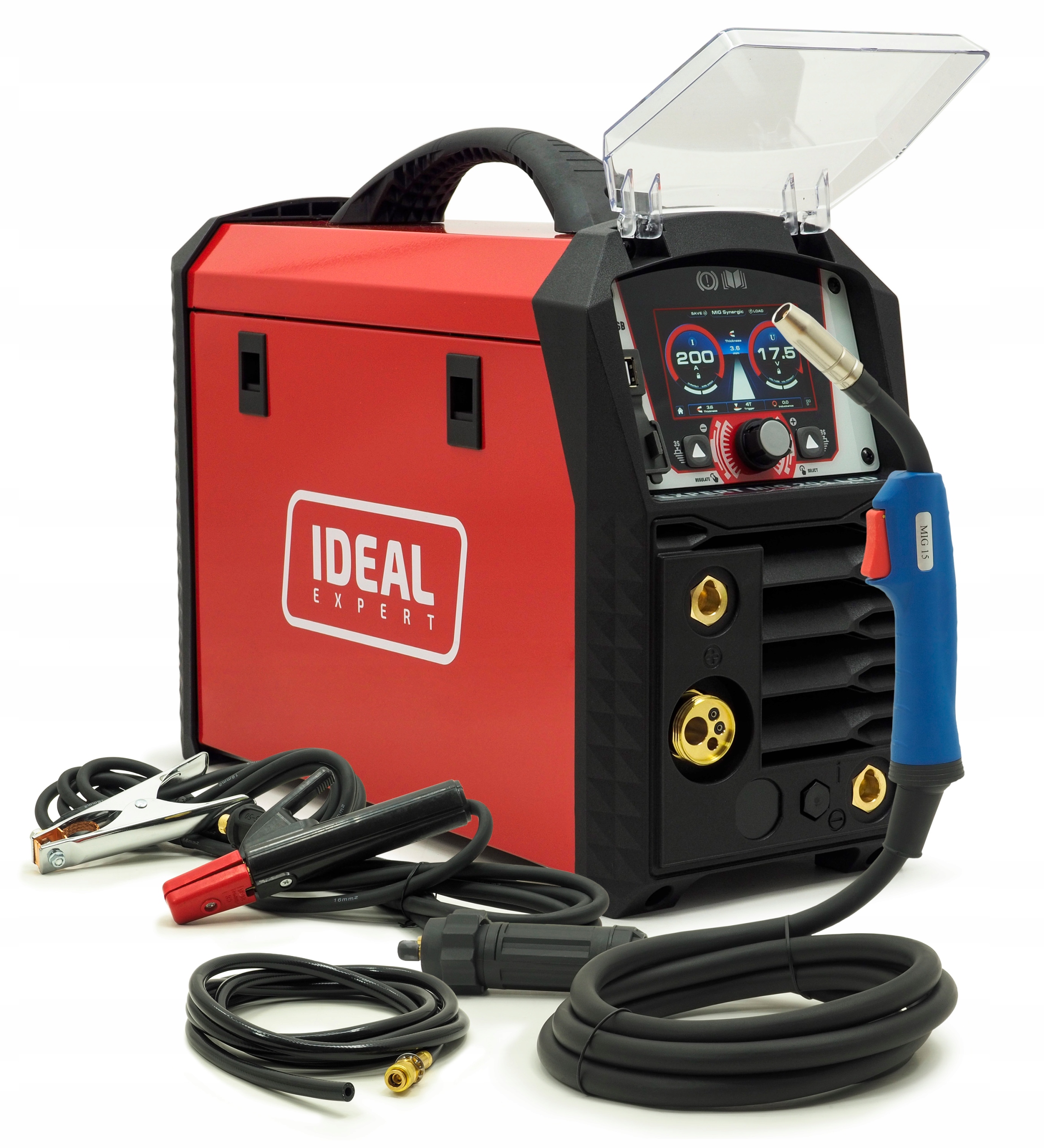 Svařovač Ideal Expert Mig 201 LCD 200A Mma Tig Migomat invertorový