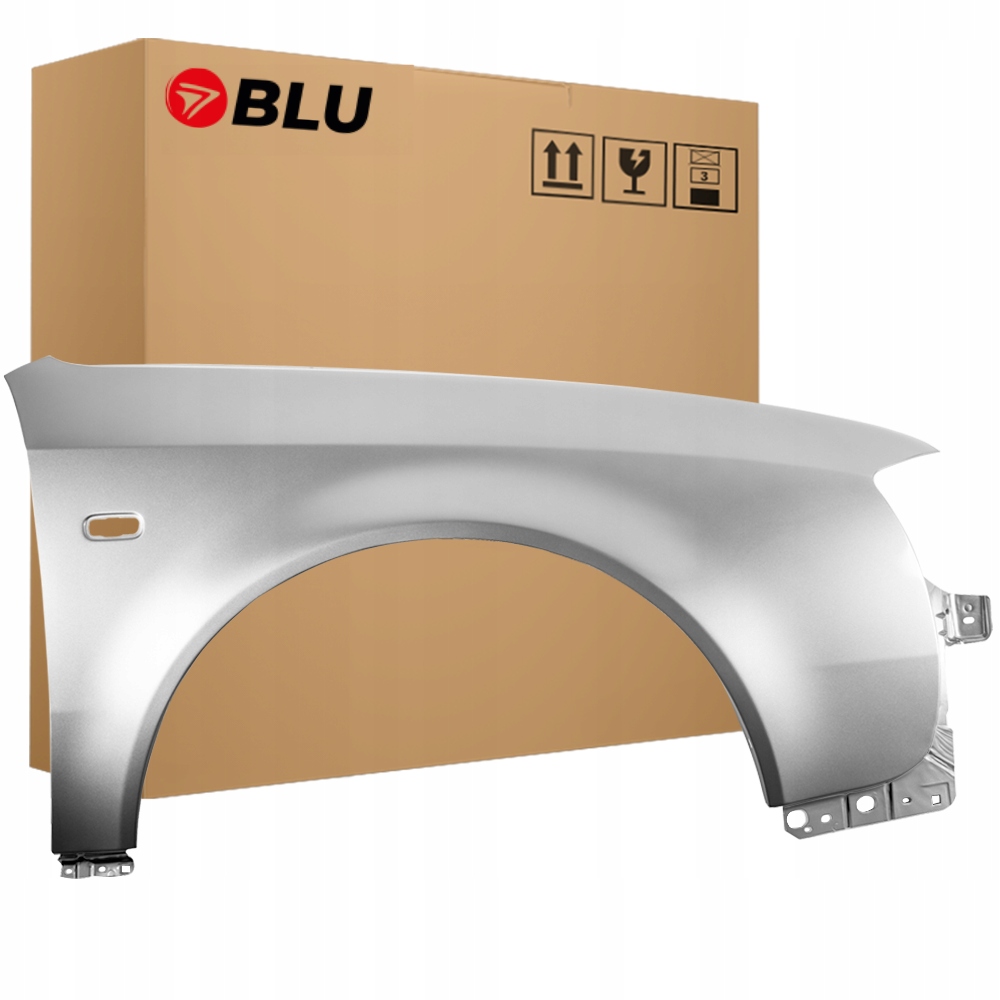 Blu Blatník Audi A6 C5 LY7W pravý stříbrný 01-05 přední lift LichtSilber