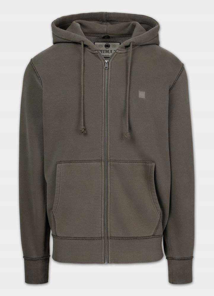 Pánská Rozepínací Mikina s kapucí Pitbull Washed Hackett Efekt praní