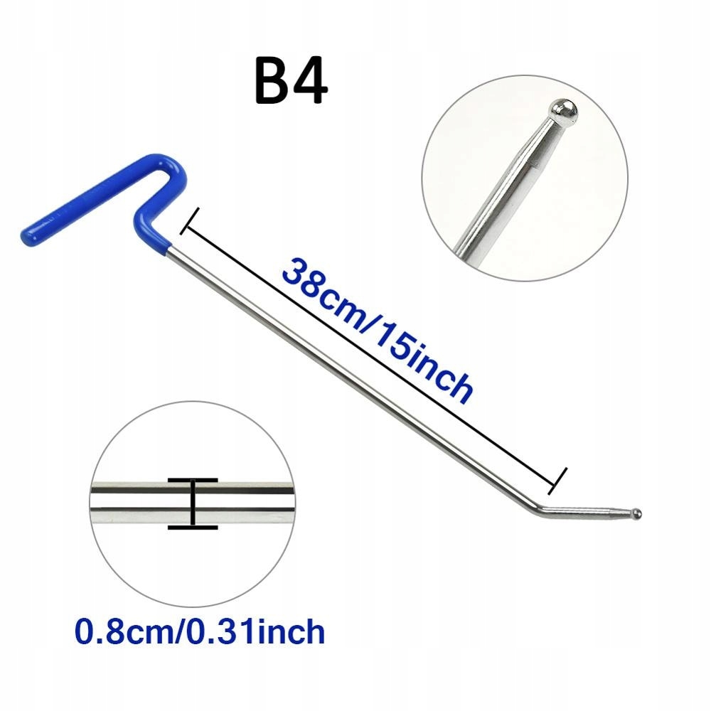 Wire LANCES RODS HOOKS PDR for Dent removal x3