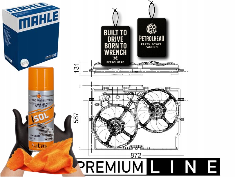 Ventilátor Chladiče S Krytem Citroen Jumper Fiat Du #Petrolhead Pro+ Kit4