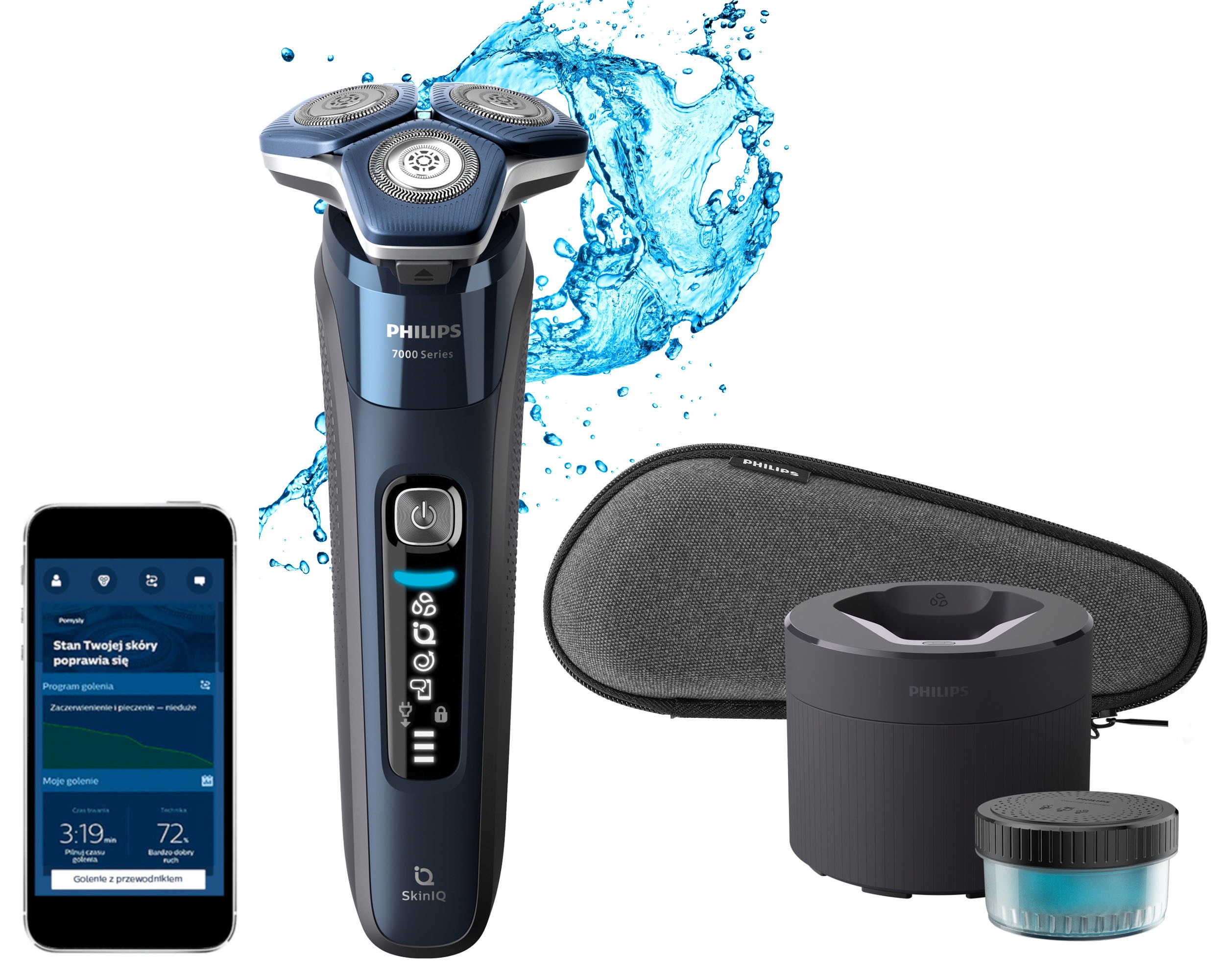 Golarka Philips Seria 7000 S7885-50 SkinIQ Na mokro i sucho