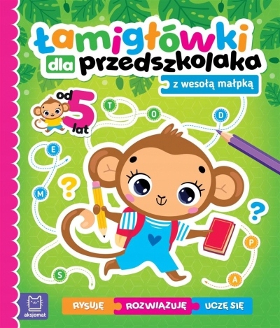

Łamigłówki dla przedszkolaka z wesołą małpką