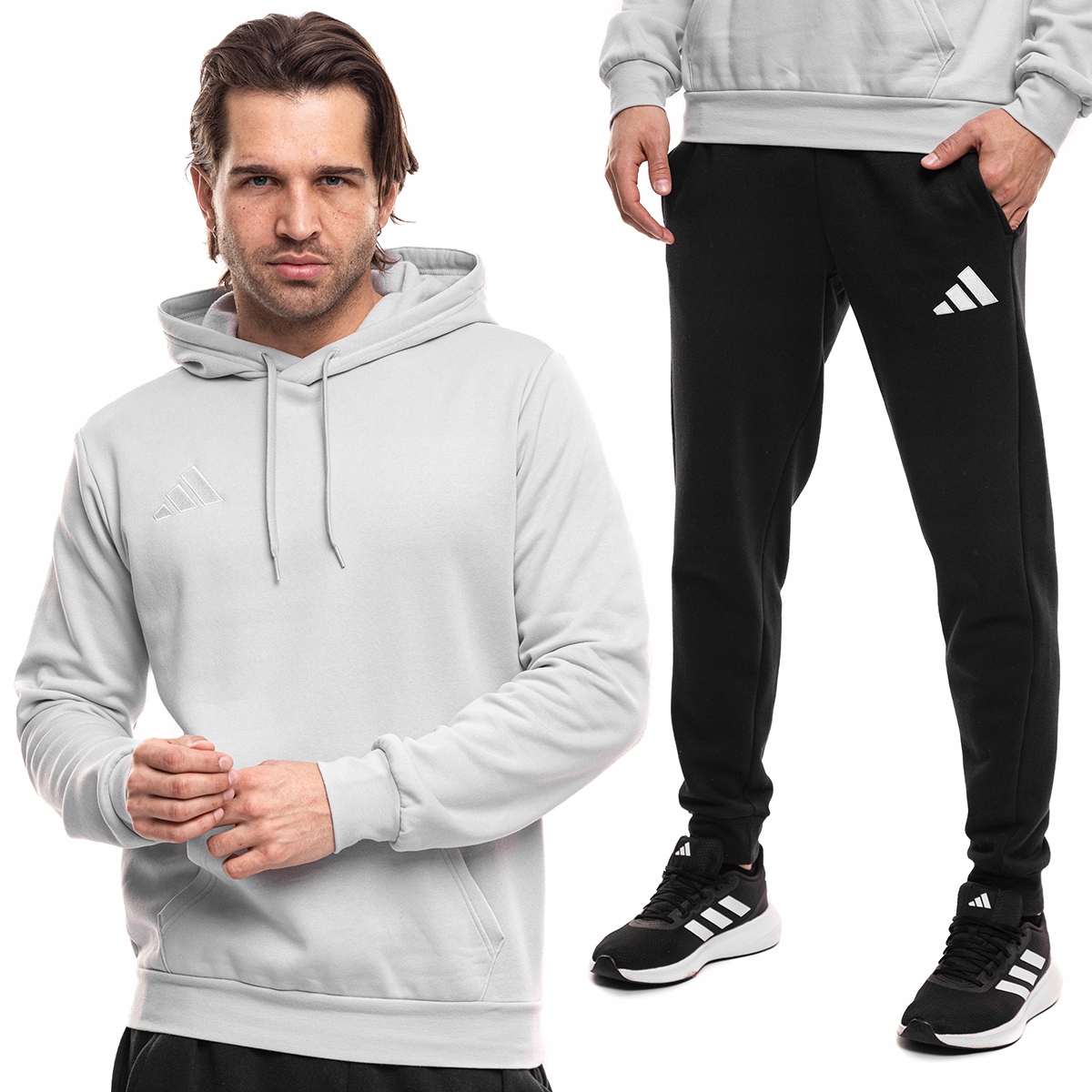 Teplákovka Pánský komplet adidas Entrada 26 Mikina Kalhoty Kapuce Sportovní vel S