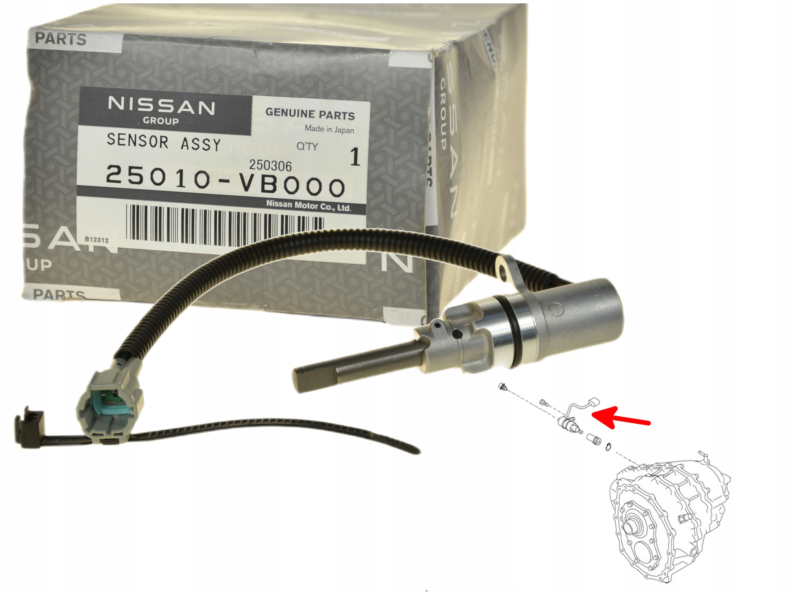 Snímač Rychlosti Pulzátoru 25010-VB000 Oe Nissan Patrol Gr Y61 1997-2010