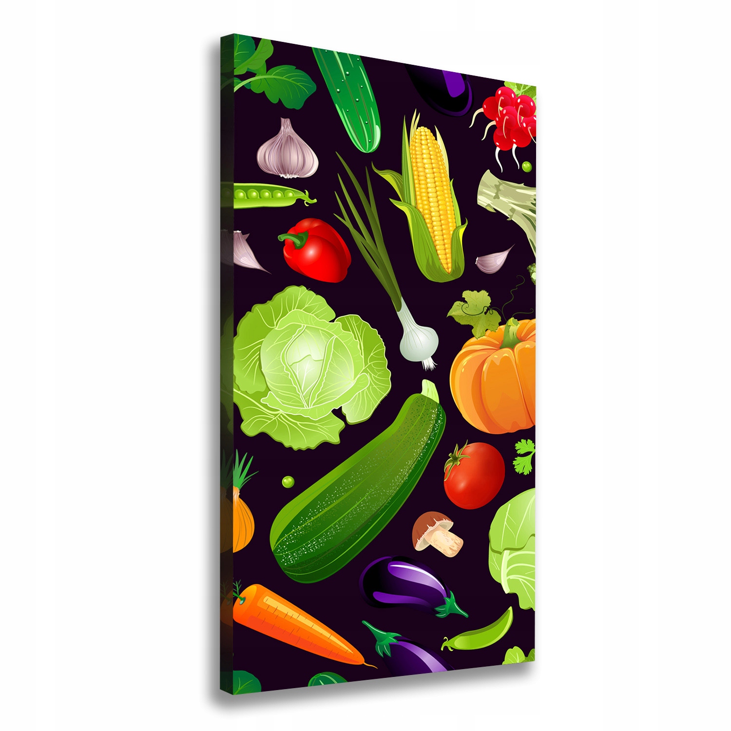 

Nowoczesny obraz canvas na ramie Warzywa 70x140 cm