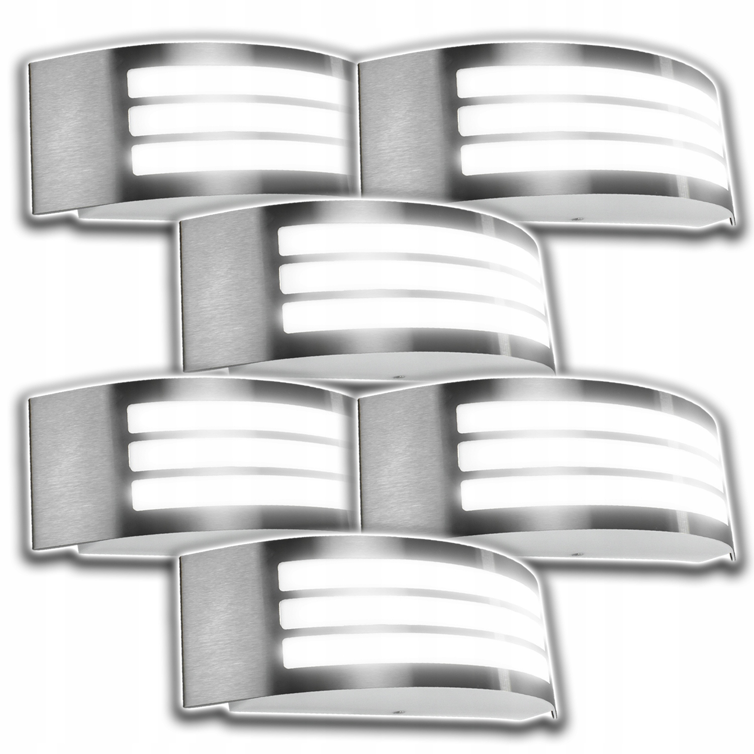 6x Lampa Ścienna Elewacyjna Kinkiet Led E27 Wodoodporny IP44 Elewację