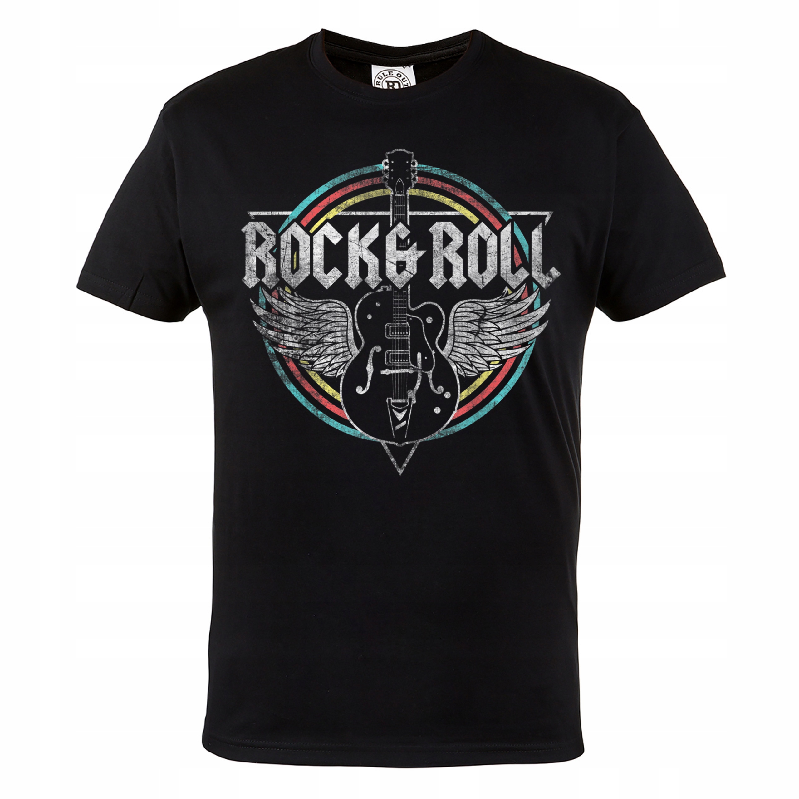 

Męska Koszulka Z Nadrukiem Rock N Roll Gitara