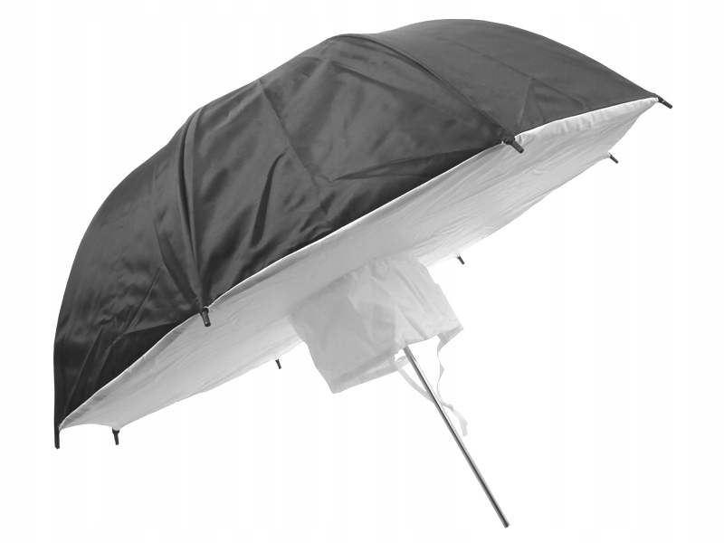 PARASOLKA ODBIJAJĄCA SOFTBOX CZARNA CZASZA DYFUZOR 110cm