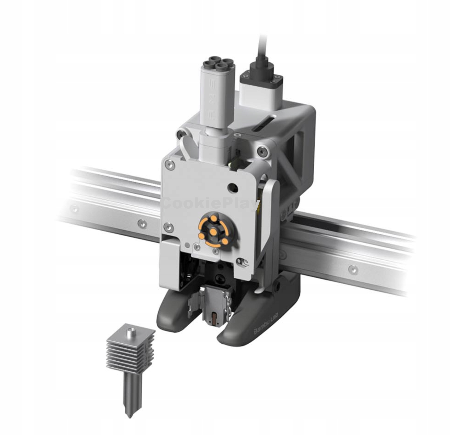 Hotend ze stali hartowanej do drukarek Bambu Lab z serii A1/A2L - 0,4 mm