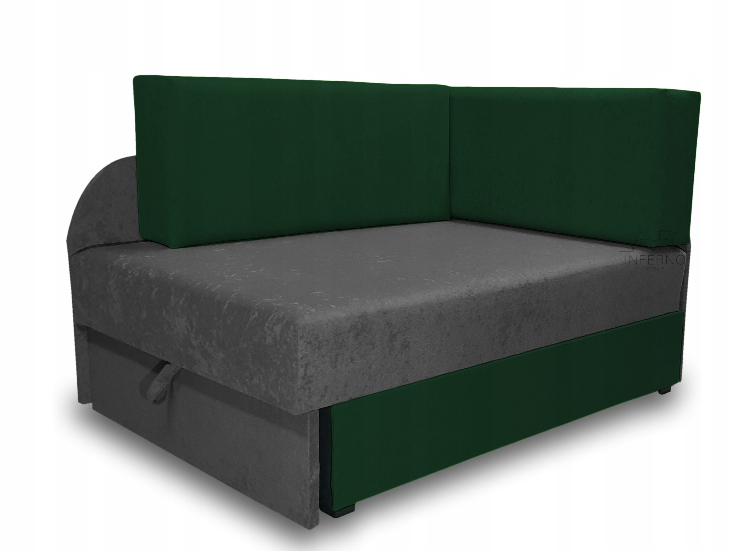 Nowoczesne łóżko dziecięce w stylu narożnika Rozkładane z pojemnikiem