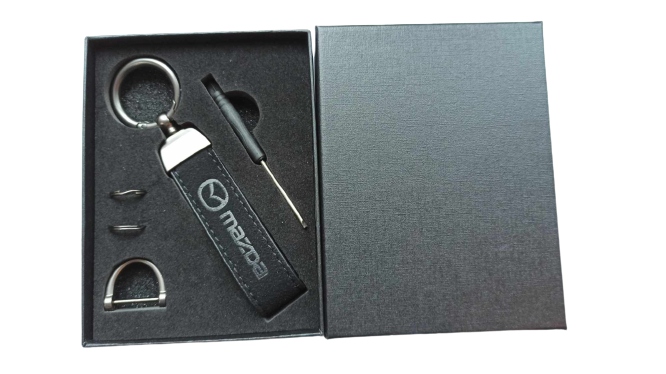 Mazda Brelok Breloczek Skóra Nowy Model+ Pudełko