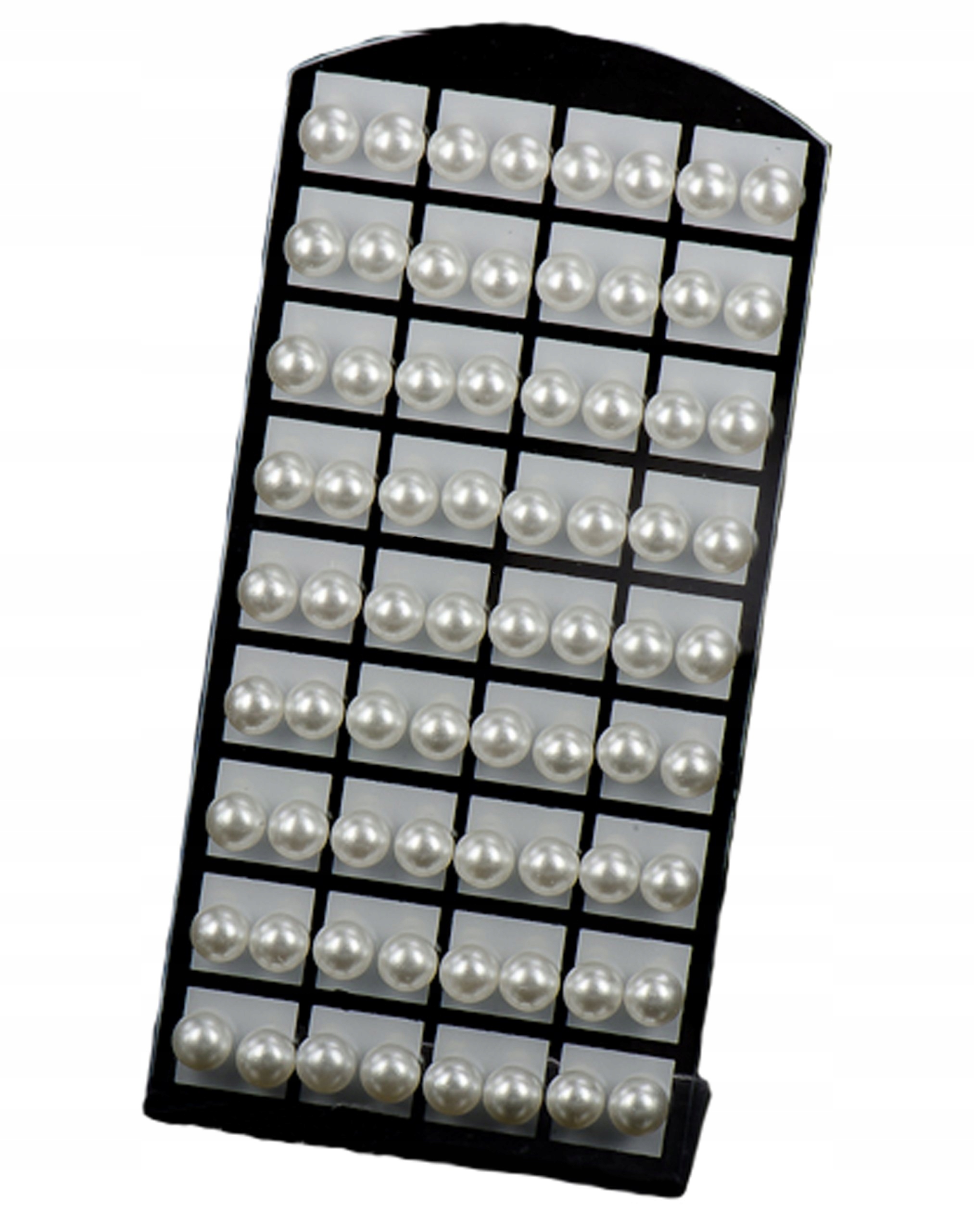 

Zestaw kolczyków perły perełki 10 mm zestaw 36 par