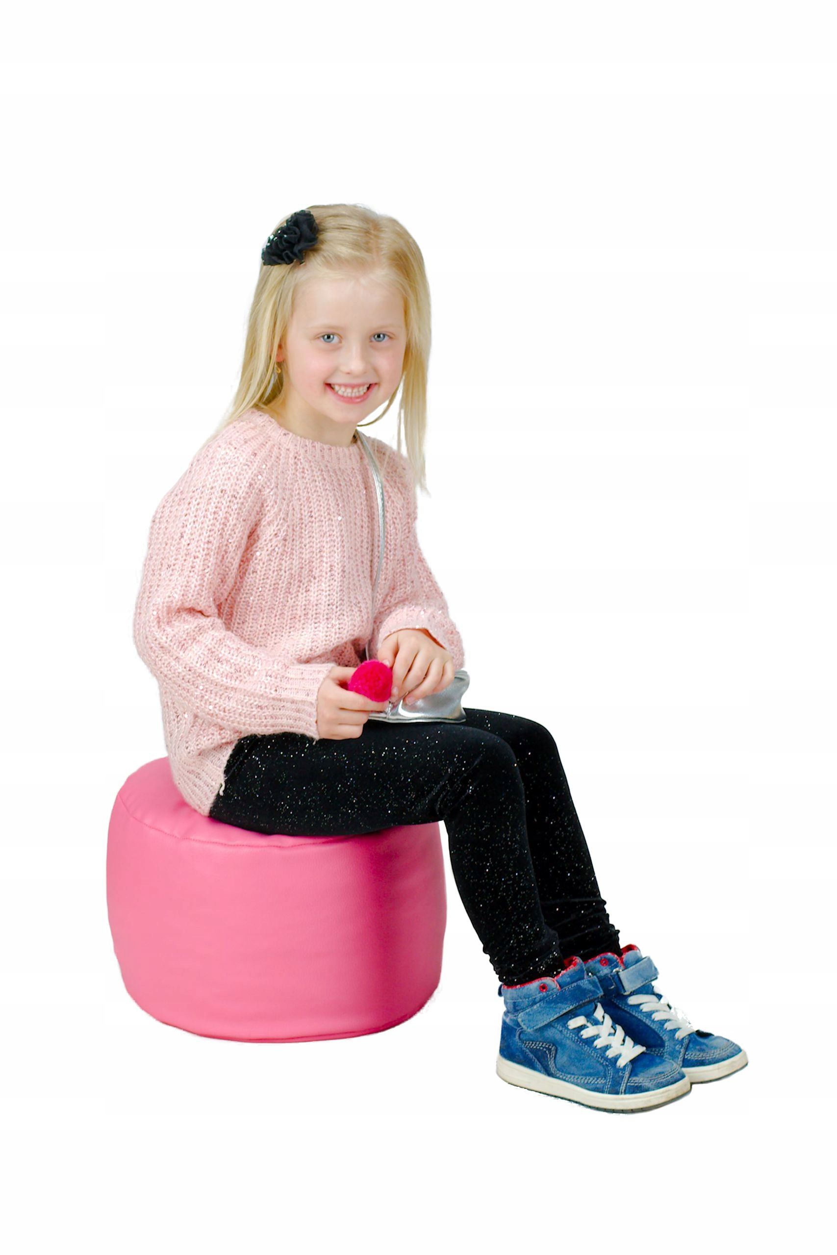 

Okrągła Pufa Roller 35x25, Fotel Podnóżek,