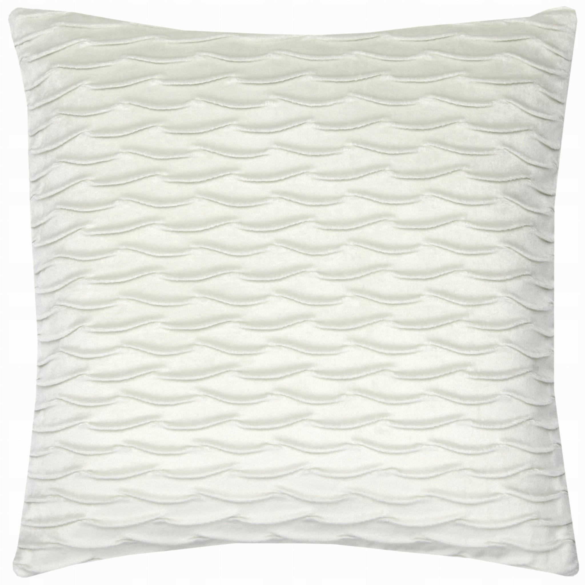 

Poszewka na Poduszkę 40x40 Fala Welur Kremowa