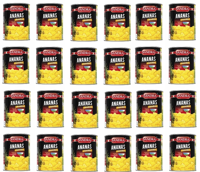 24x 565g Sandra ananas kostka Karton