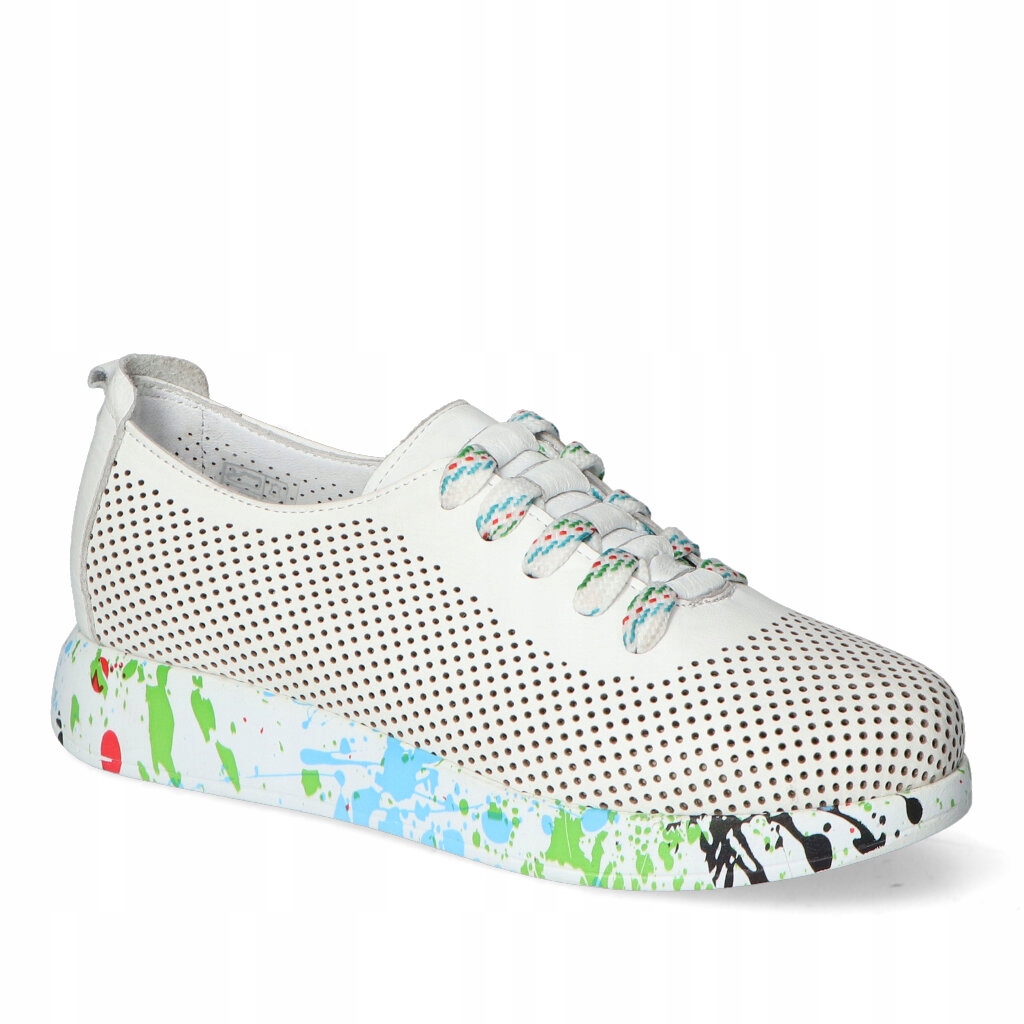 Dámské polobotky Tenisky T.Sokolski Bílé Přírodní kůže 39