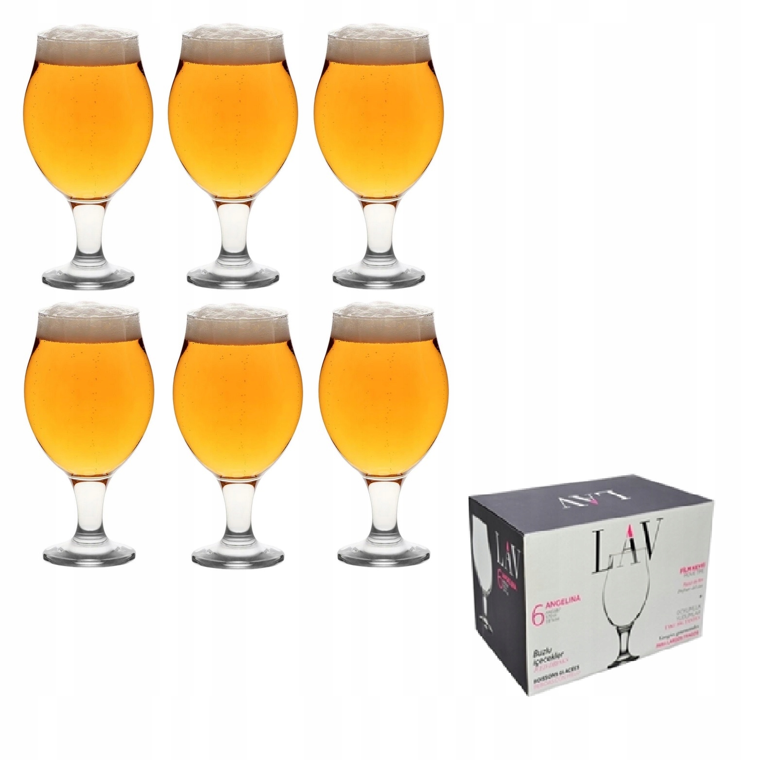 

Lav Angelina kieliszki do Piwa Wody 570 ml 6 szt.
