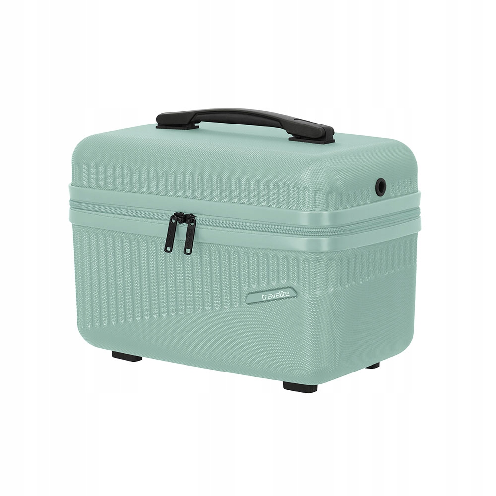 Kosmetyczka podróżna duży kuferek do walizki z paskiem twardy Abs Travelite