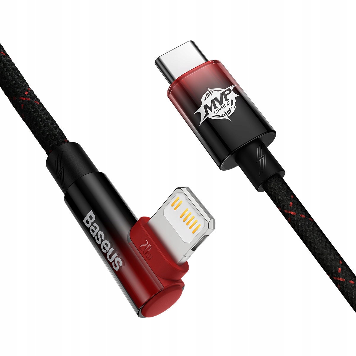 

Baseus Kątowy Kabel Przewód Usb-c Lightning 1m 20W