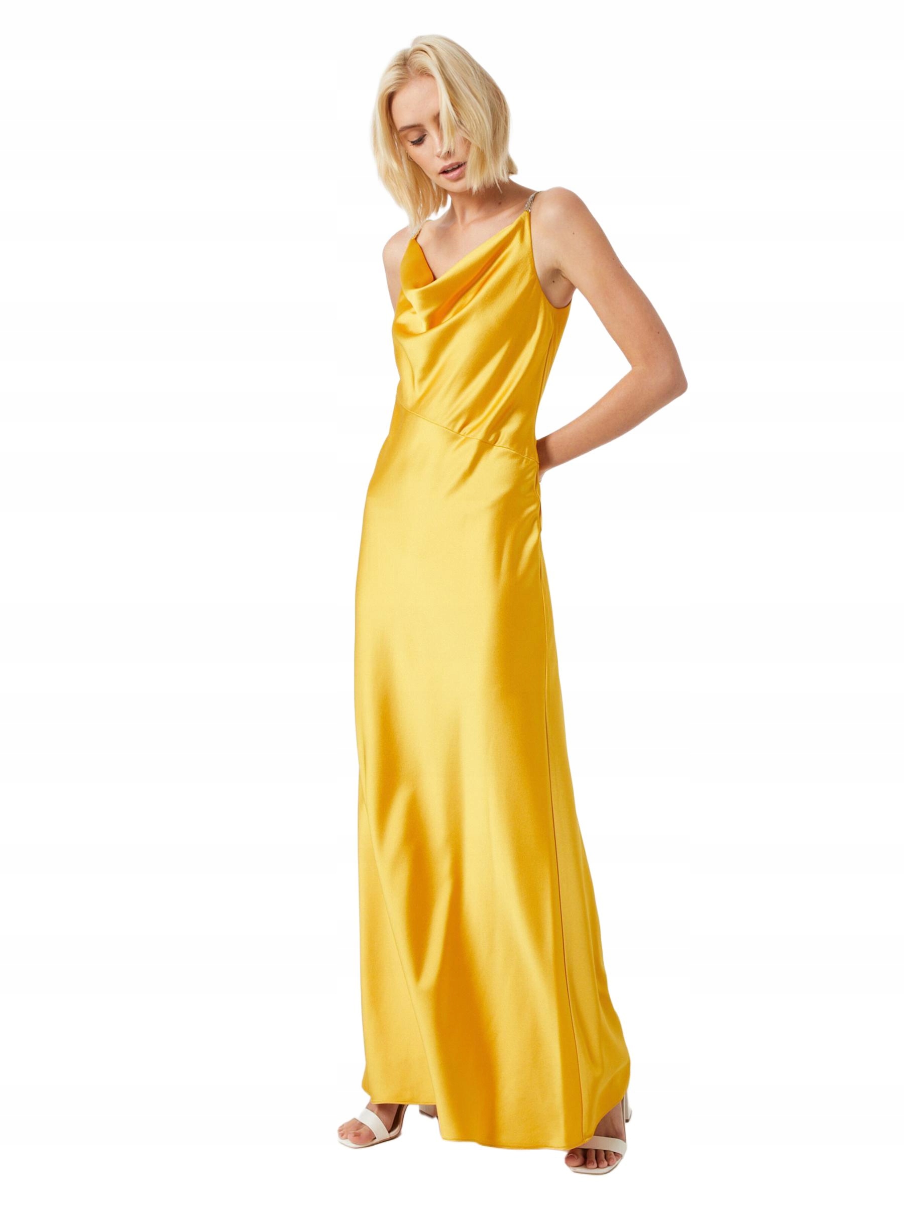 Lauren Ralph Laren Šaty Maxi Žluté 40 L Rzm 40