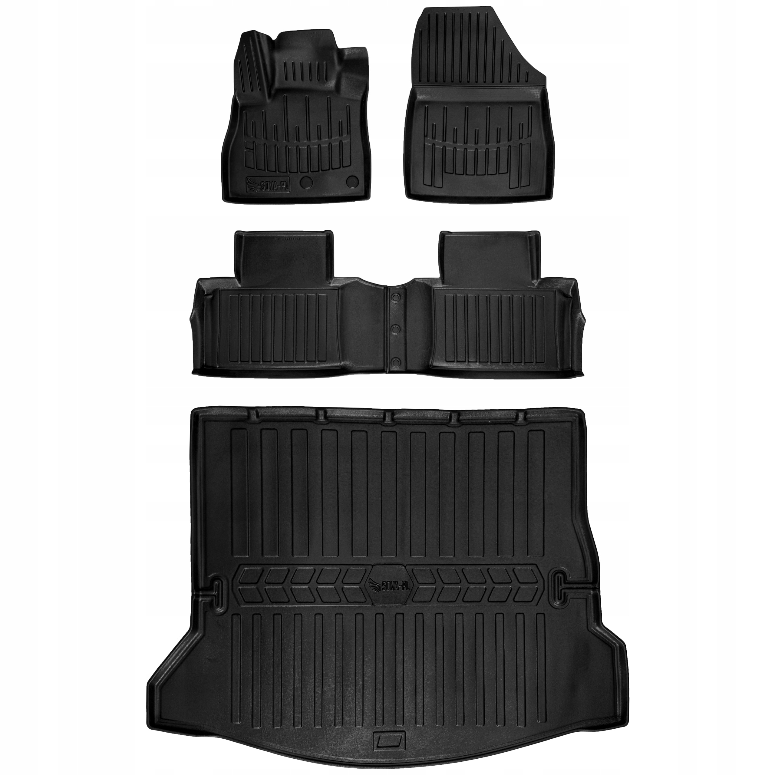 Zestaw gumowy(TPE) dywaniki i mata Renault Grand Scenic 4 (2016-2022) wersj