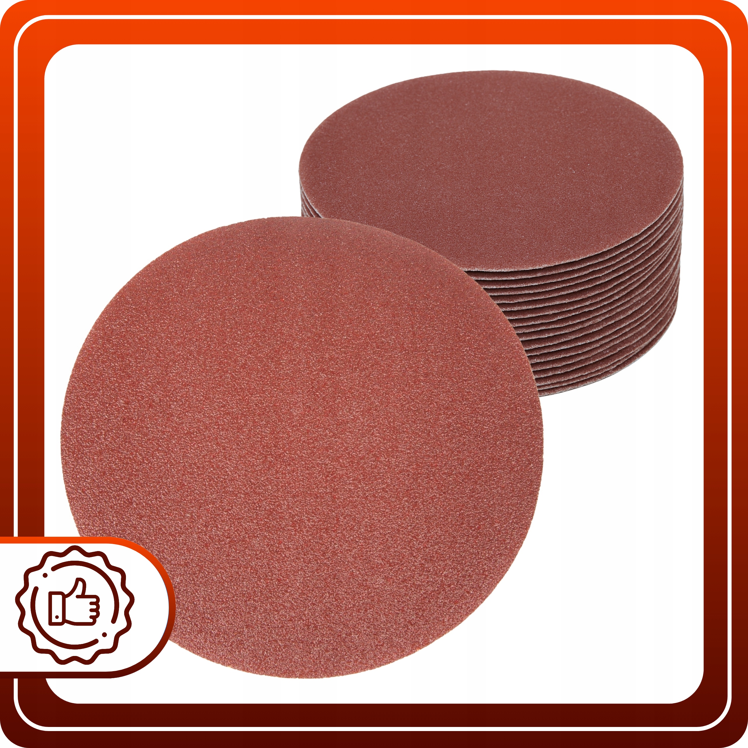 20x Papier Ścierny NA RZEP 125mm P240 Krążek DO SZLIFIERKI OSCYLACYJNEJ Marka TurboTools