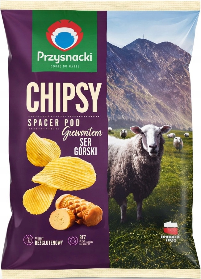 Chipsy Przysnacki s příchutí horského sýra 30 g stužky 3x10 kusů