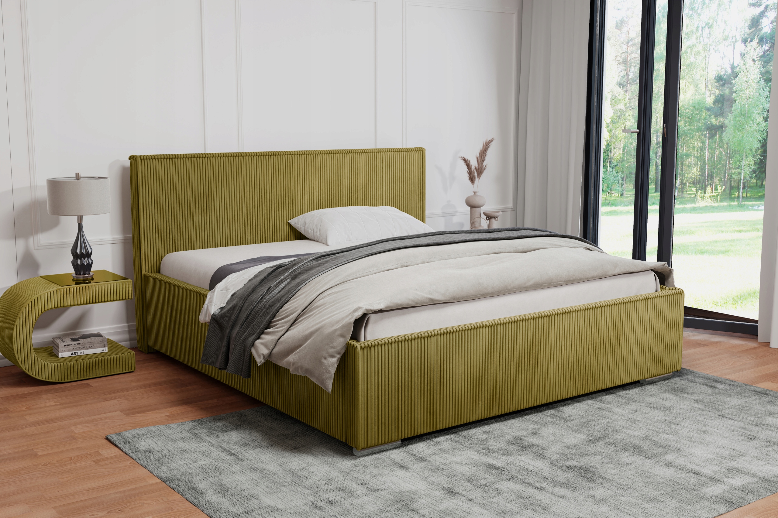 Łóżko tapicerowane 180x200 stelaż, pojemnik Kod producenta LUIS