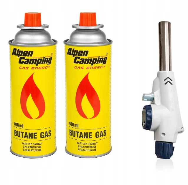 2 kartusze gazowe + palnik GRATIS