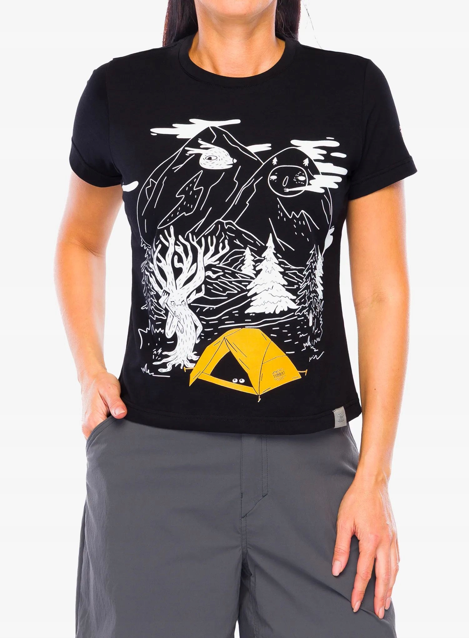 Dámské s potiskem s potiskem Turbat Lisovyk černá M