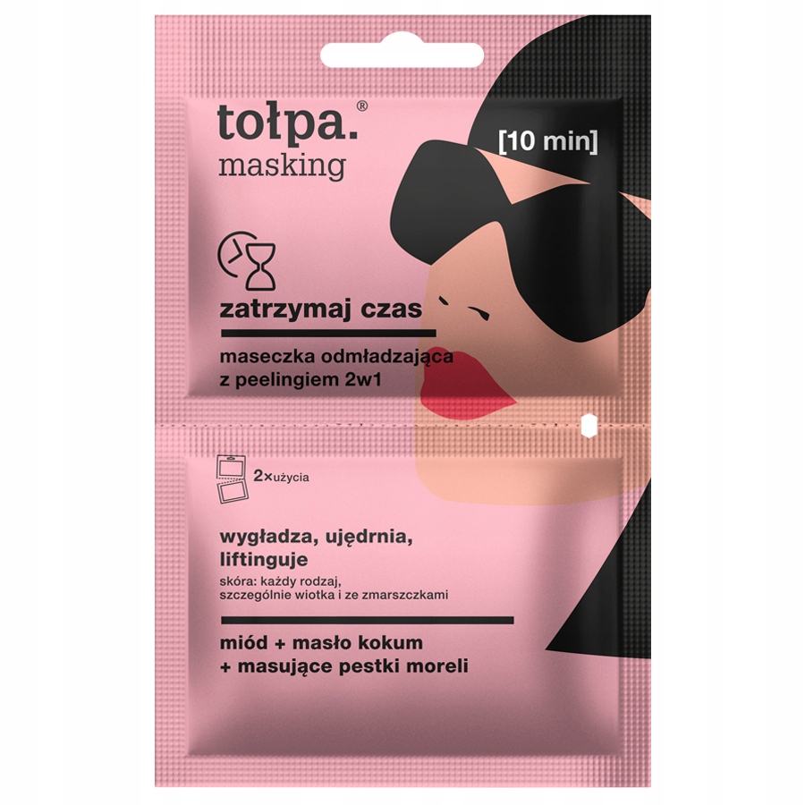 

Maseczka odmładzająca z peelingiem 2w1 Tołpa 2x5ml