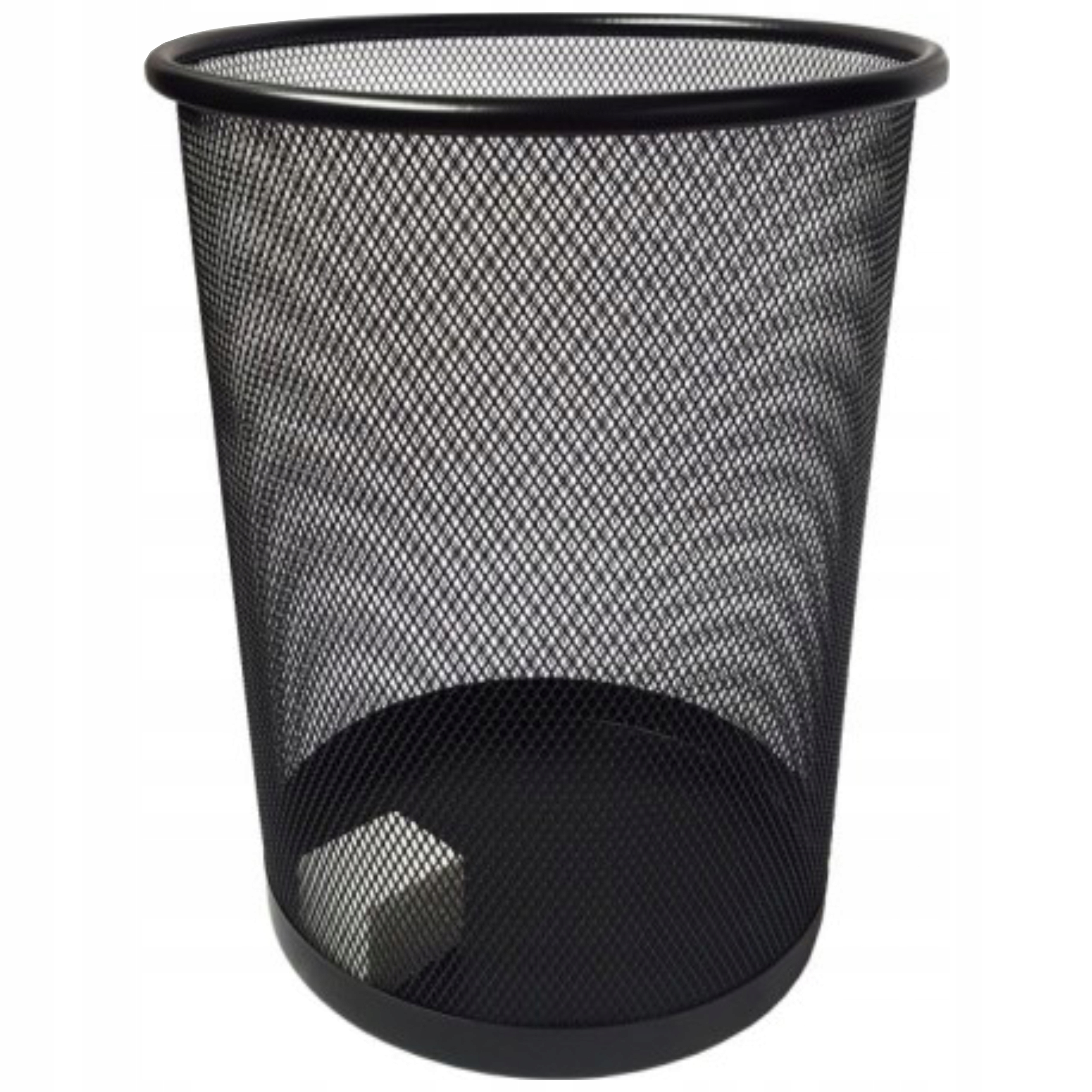 

Kosz pod biurko siatkowy na śmieci okrągły 18l Cz